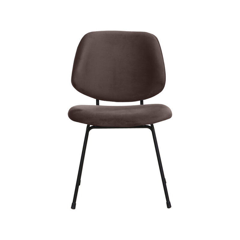 Fluweel stoel Bello van Label51 - Taupe