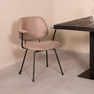Label51 stoel Rivano - Taupe - Micro Suede