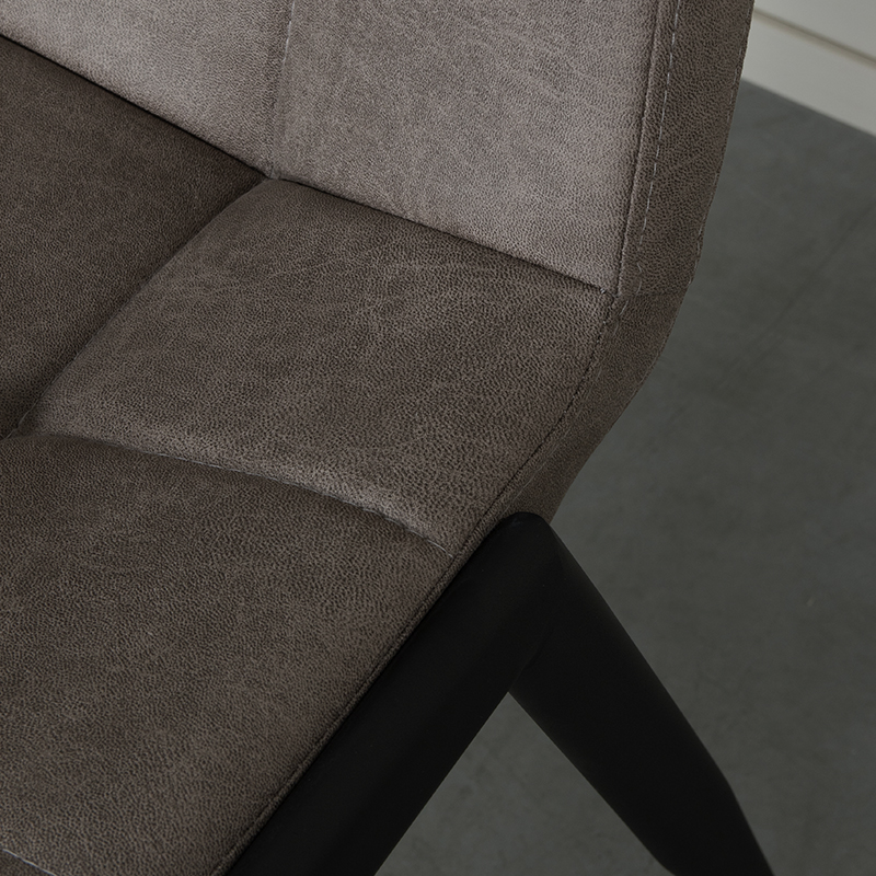 Label51 eetkamerstoel van Micro Suede, Noor - Taupe