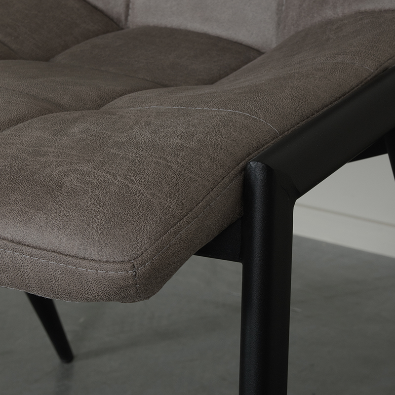 Taupe stoel van Label51 - Noor - Micro Suede