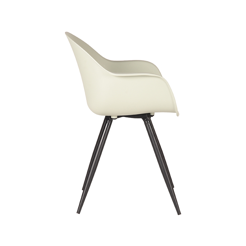 LABEL51 Eetkamerstoel Luca - Breeze - PP - Zwart Metalen Frame PP