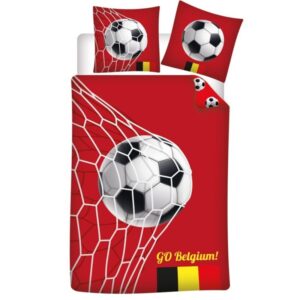 Voetbal dekbedovertrek - 140 x 200 cm - 100% katoen