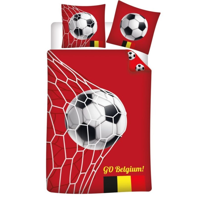 Voetbal dekbedovertrek - 140 x 200 cm - 100% katoen