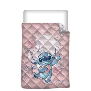 Lilo en Stitch sprei Aloha Roze - Roze - 140 x 200 cm - Polyester