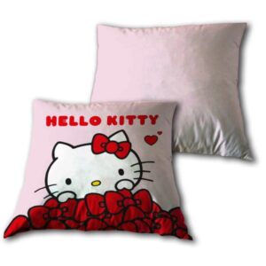 Hello Kitty sierkussen Rode Strikken - 35 x 35 cm - 100% Velboa