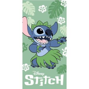 Lilo en Stitch strandlaken Hula Groen - Groen - 70 x 140 cm - 100% katoen
