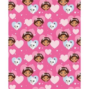 Gabby's Dollhouse fleece deken - 130 x 160 cm - 100% Polyester