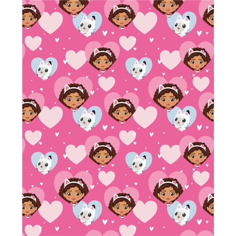 Gabby's Dollhouse fleece deken - 130 x 160 cm - 100% Polyester