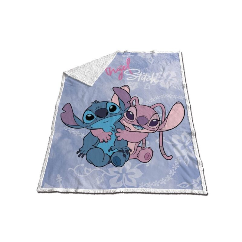 Lilo en Stitch fleece deken - 120 x 150 cm - 100% Polyester