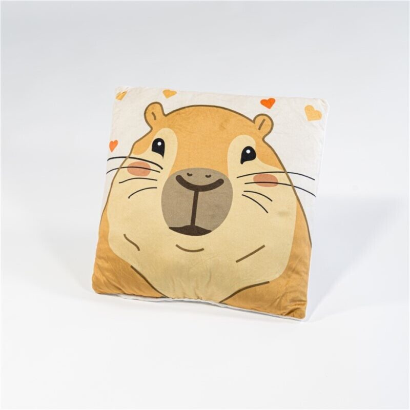 Capybara Sierkussen - 35 x 35 cm - Velboa
