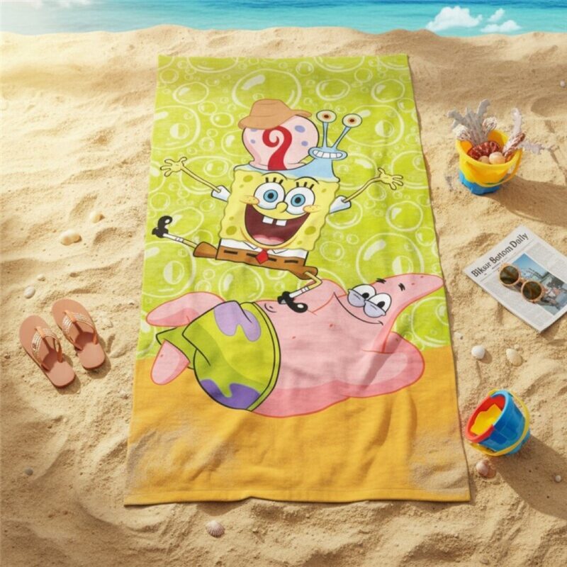 Spongebob strandlaken - 70 x 140 cm - Katoen