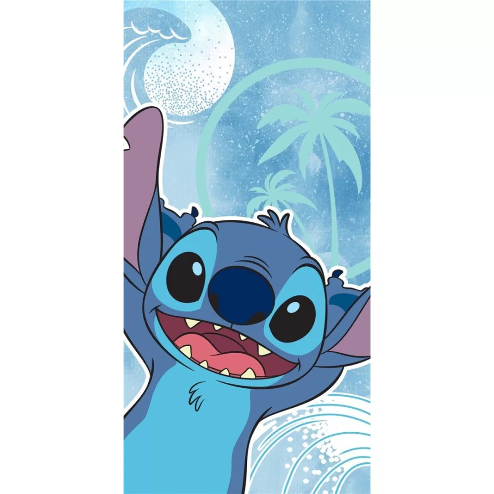 Lilo en Stitch strandlaken Wave extra absorberend 70 x 140 cm - katoen