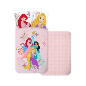 Disney Princess dekbedovertrek Bloom 140 x 200 cm - Roze - 140 x 200 cm - Katoen