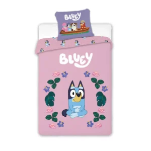 Bluey dekbedovertrek Blossom 100 x 135 cm - Roze - 100 x 135 cm - Katoen