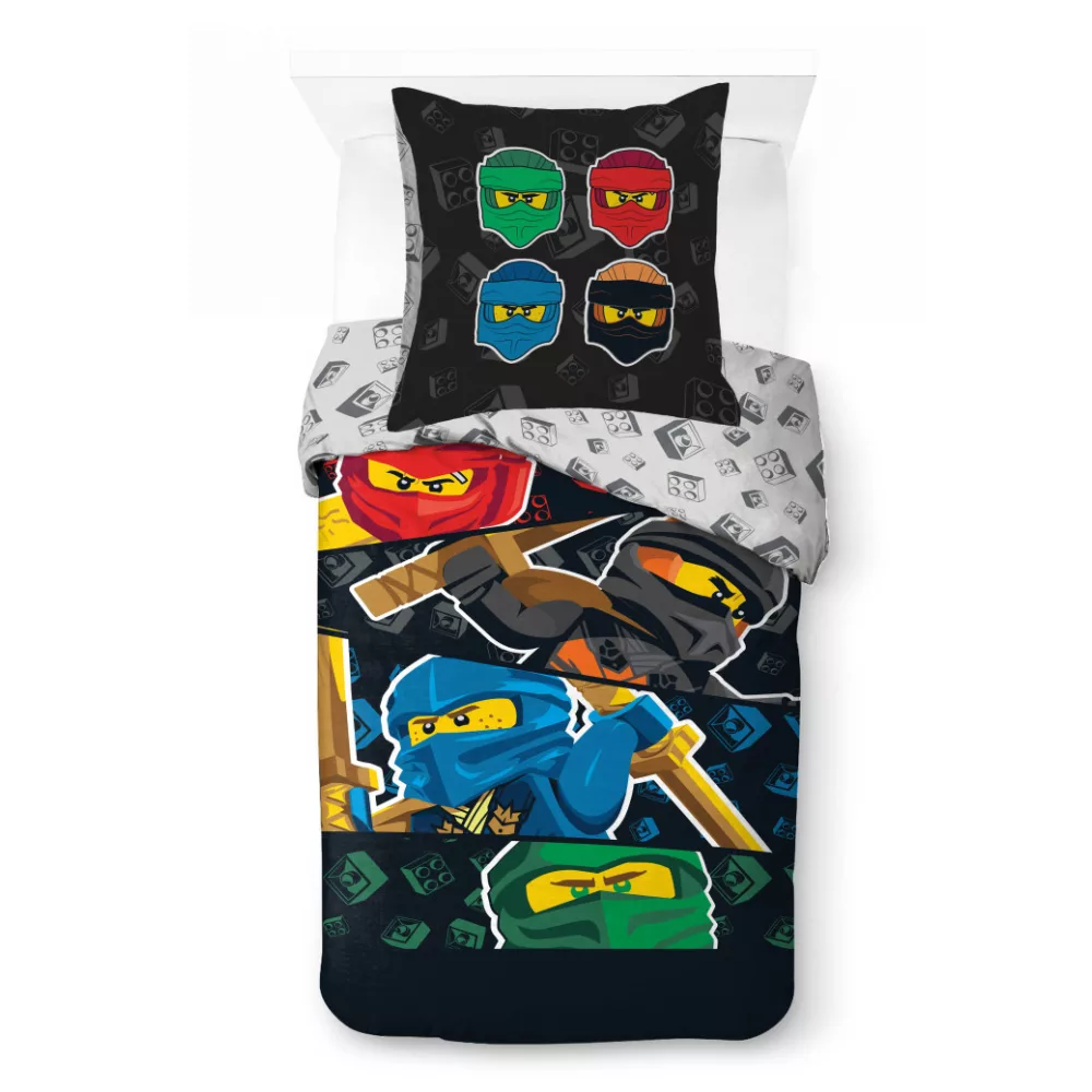 Lego dekbedovertrek Ninjago Four Elements 100 x 135 cm - Multicolor - 100 x 135 cm - Katoen