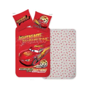 Cars dekbedovertrek Thunder 100 x 135 cm - Rood - 100 x 135 cm - Katoen