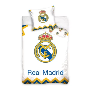 Real Madrid dekbedovertrek Champions 140 x 200 cm - Wit - 140 x 200 cm - Katoen