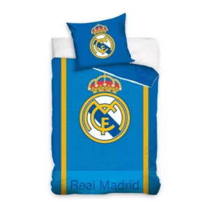 Real Madrid dekbedovertrek Blue Passion 140 x 200 cm - Blauw - 140 x 200 cm - Katoen