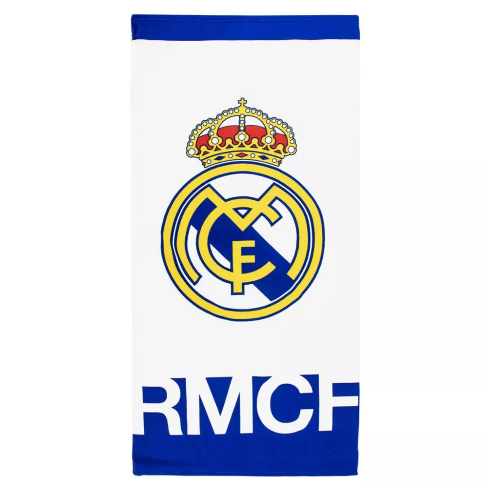 Real Madrid strandlaken White sneldrogend 70 x 140 cm - Wit - 70 x 140 cm - Polyester