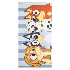 Bluey strandlaken Happy Moments sneldrogend 70 x 140 c - Blauw - 70 x 140 cm - Polyester