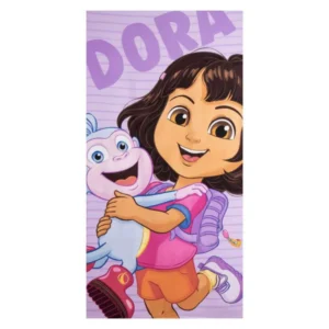 Dora the Explorer strandlaken Happy sneldrogend 70 x 140 cm - Roze - 70 x 140 cm - Polyester