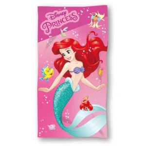 Disney Princess strandlaken Sparkling Mermaid Fa sneldrogend 70 - Roze - 70 x 140 cm - Polyester