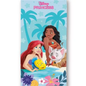 Disney Princess strandlaken Beachside sneldrogend 70 x 140 cm - Blauw - 70 x 140 cm - Polyester