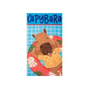 Capybara strandlaken Float Fun sneldrogend 70 x 140 cm – - Blauw - 70 x 140 cm - Polyester