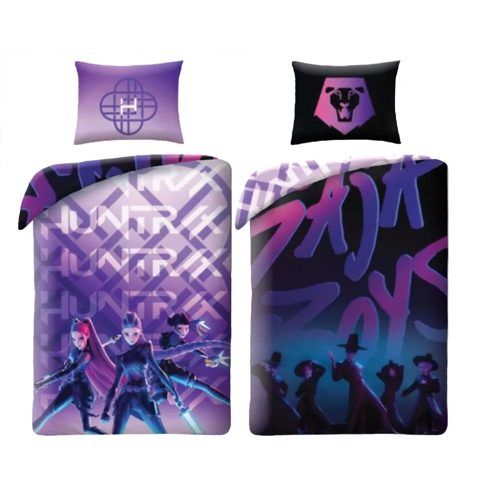 Demon Hunters dekbedovertrek - Paars - 140 x 200 cm - Polyester