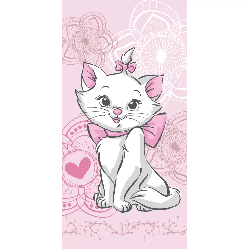 Disney AristoCats strandlaken Marie Aristocat extra absorberend 70 - Roze - 70 x 140 cm - Katoen