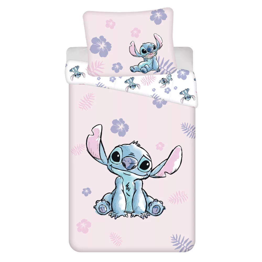 Lilo en Stitch dekbedovertrek Roze 140 x 200 cm - 70 x 90 cm - katoen