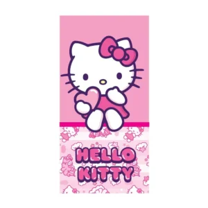 Hello Kitty strandlaken Pinky Heart sneldrogend 70 x 140 cm - Roze - 70 x 140 cm - Polyester