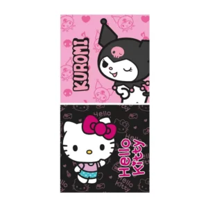 Hello Kitty strandlaken Magic Duo sneldrogend 70 x 140 cm - Zwart - 70 x 140 cm - Polyester