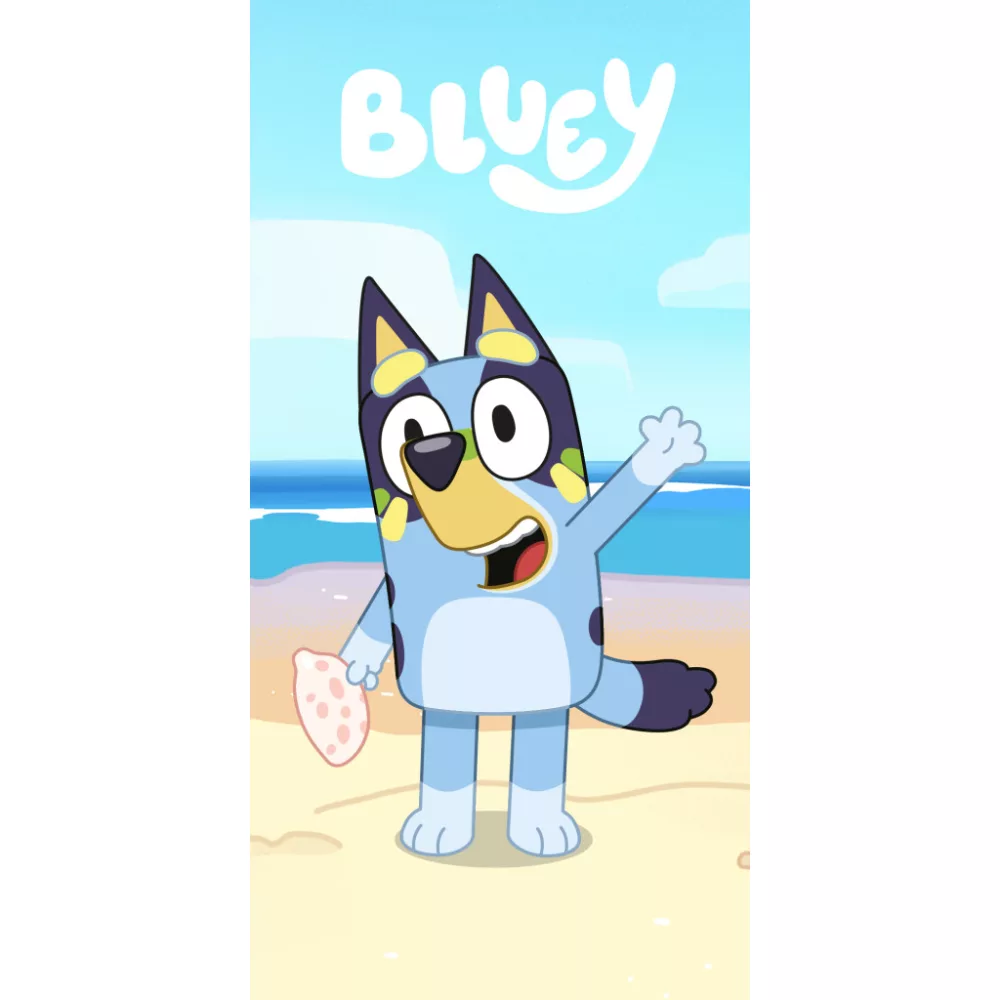 Bluey strandlaken Seaside Play sneldrogend 70 x 140 cm - Multicolor - 70 x 140 cm - Polyester