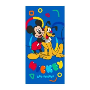Disney Mickey Mouse strandlaken Pluto Joy sneldrogend 70 x 140 cm - Blauw - 70 x 140 cm - Polyester