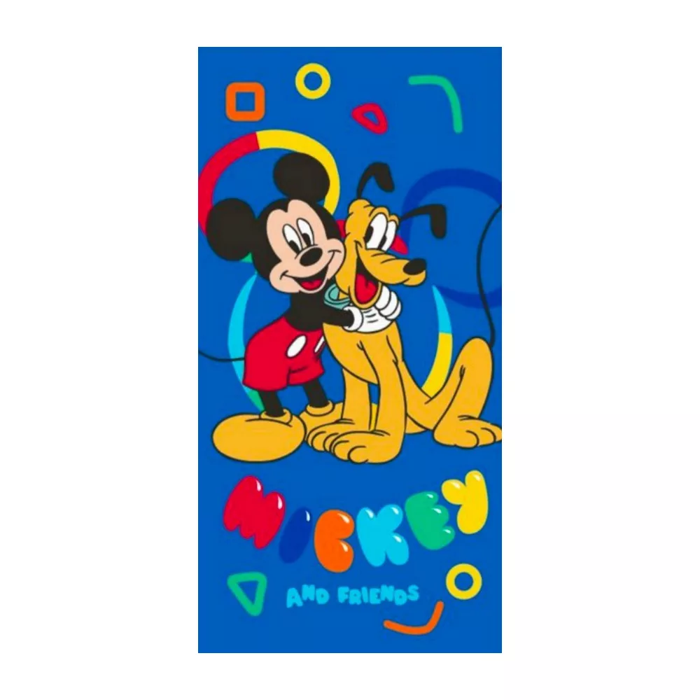Disney Mickey Mouse strandlaken Pluto Joy sneldrogend 70 x 140 cm - Blauw - 70 x 140 cm - Polyester