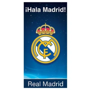Real Madrid strandlaken Fan Spirit sneldrogend 70 x 140 cm - Blauw - 70 x 140 cm - Polyester