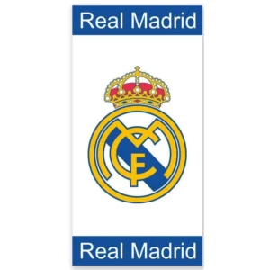 Real Madrid strandlaken Classic Jav sneldrogend 70 x 140 cm - Wit - 70 x 140 cm - Polyester
