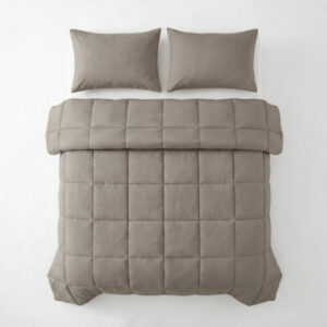 Primaviera Deluxe dekbed Percale Taupe Bruin 240 x 220 cm - Taupe/Bruin - 240 x 220 cm - 100% katoen