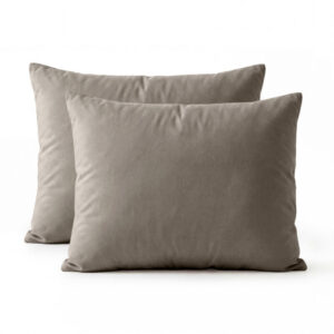 Primaviera Deluxe kussensloop Percale 2Pack Taupe Bruin 60 x 70 cm - Taupe/Bruin - 60 x 70 cm - 100% katoen