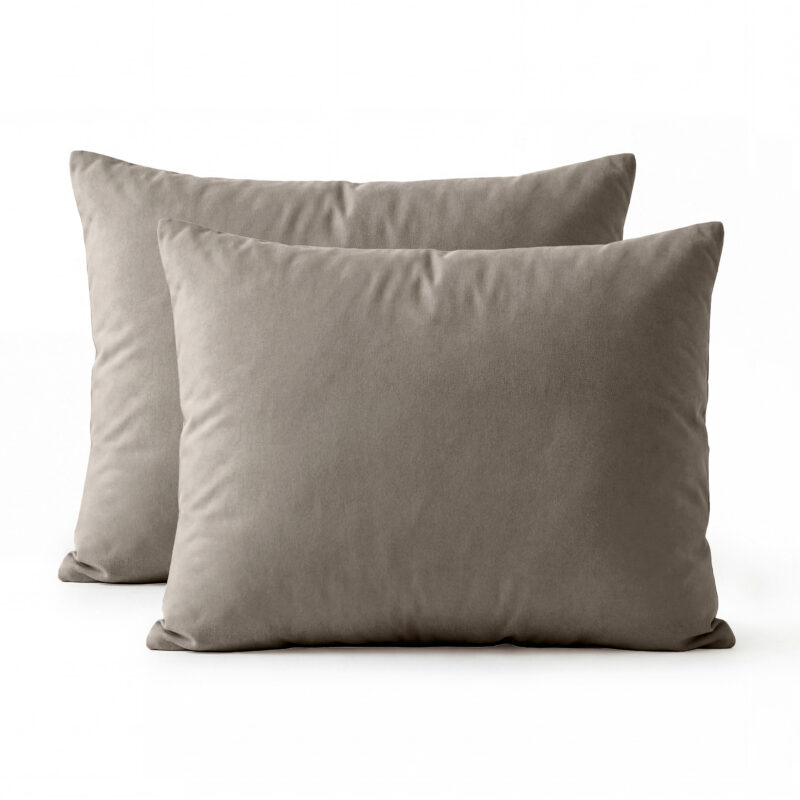 Primaviera Deluxe Lazy Kussensloop Percale 2Pack Taupe Bruin 60 x 70 cm