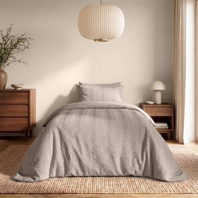 Curve 3D Taupe/Grijs 140 x 200/220