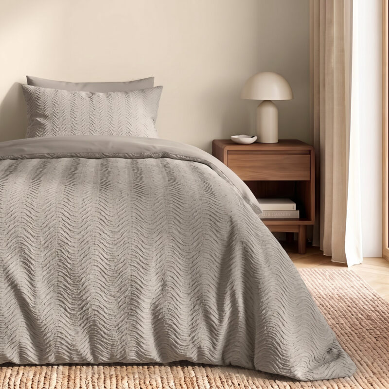 Sleeptime Curve 3D Taupe/Grijs 140 x 220