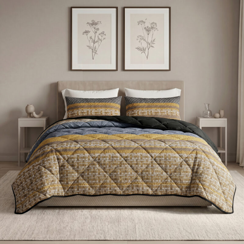 Altor Antraciet 240 x 200 Met Kussen dekbed van Sleeptime, 240 x 200 cm