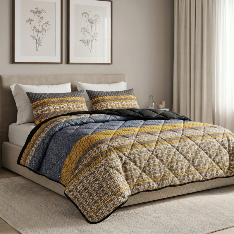 Sleeptime dekbed 240 x 200 cm van 100% Microvezel, Altor Antraciet 240 x 200 Met Kussen