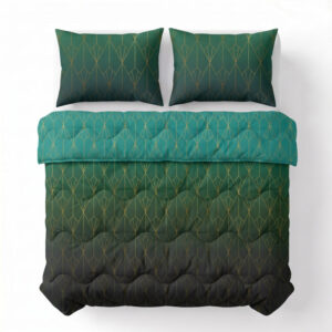 Sleeptime dekbed Bowen Groen 200 x 220 cm - 200 x 200 cm - 50% Katoen / 50% Polyester