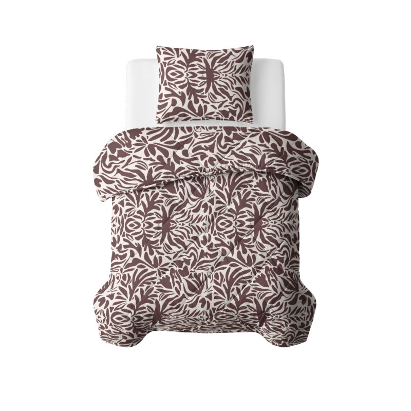 Sleeptime Lazy Dekbed Denzo Rood/Bruin 140 x 200 Met Kussensloop cm
