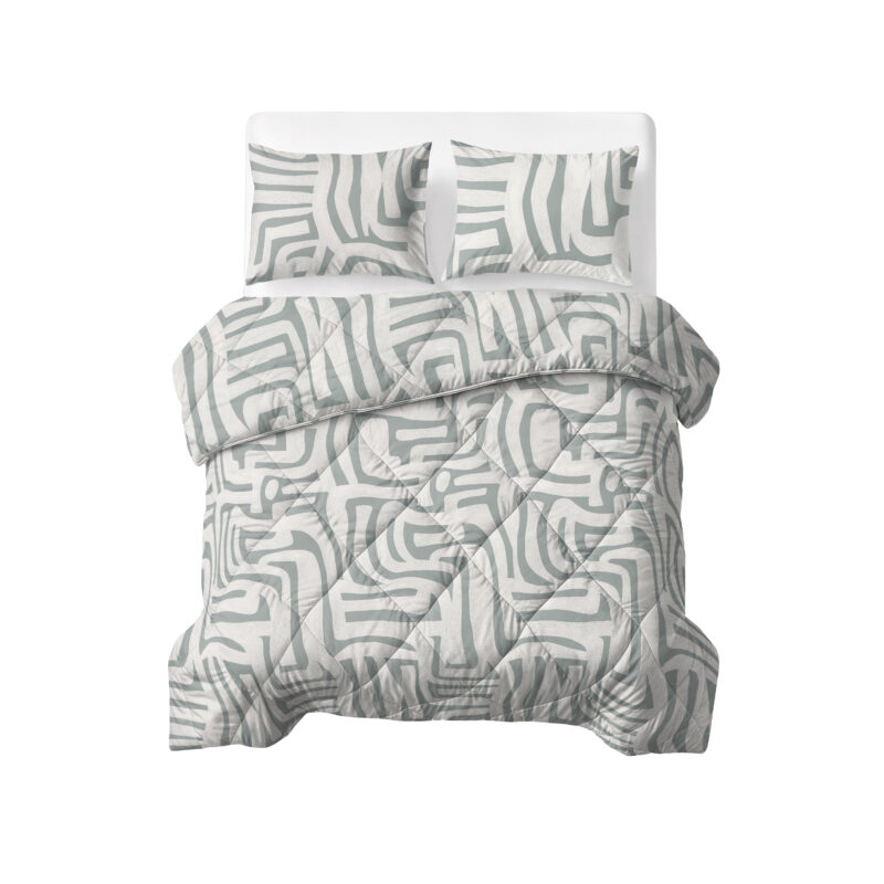 Sleeptime dekbed Eran Groen 200 x 200 Met Kussenslope - Groen - 200 x 200 cm - 100% Polyester Microvezel