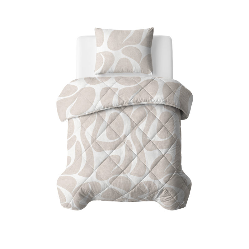 Sleeptime Lazy Dekbed Kello Taupe/Zand 140 x 200 Met Kussensloop cm