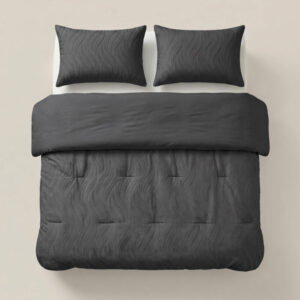 Sleeptime dekbed Rafa Grijs 240 x 200 Met Kussenslope - Grijs - 240 x 200 cm - 100% Polyester Microvezel